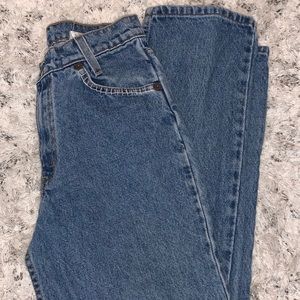 Hand embroidered Levi jeans